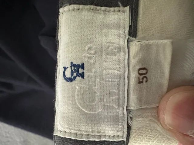Calça de alfaiataria azul escuro - Foto 2
