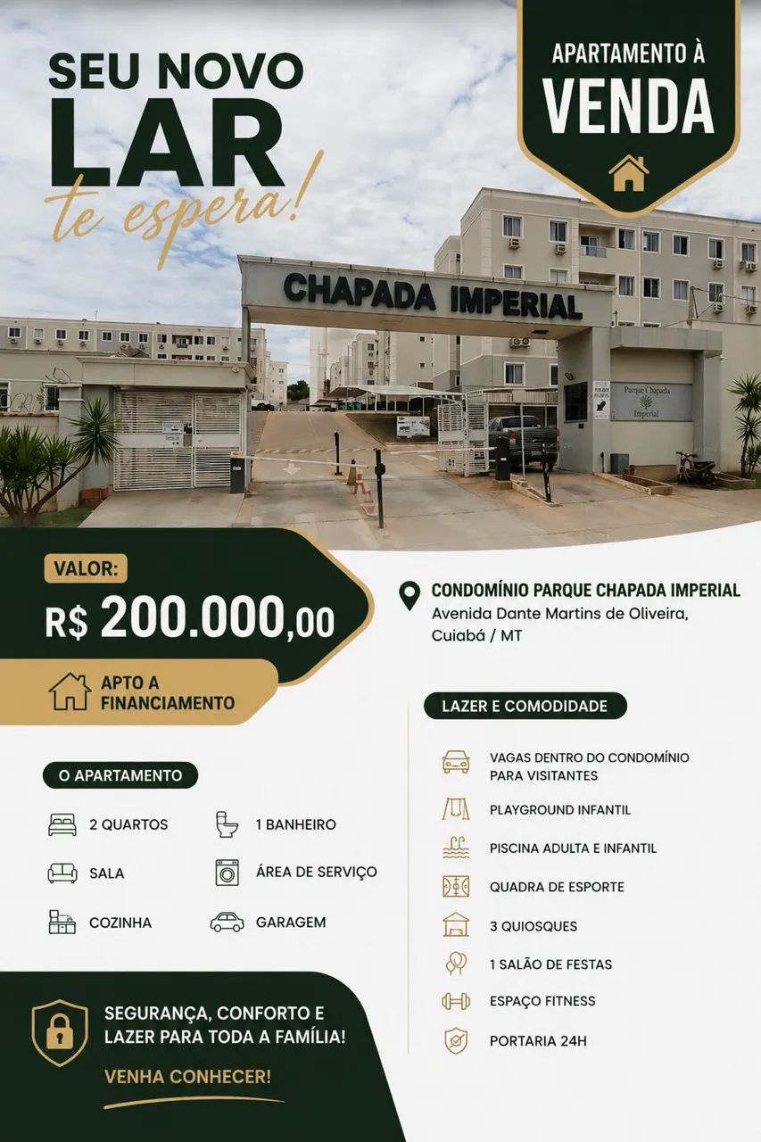 Vendo APTO Parque Chapada Imperial