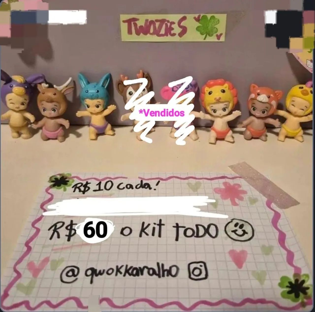 Twozies - 7 bonecos de coleção!!!