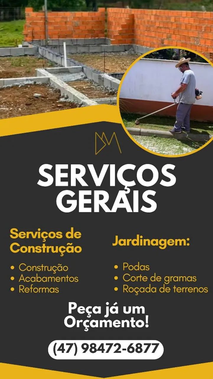Serviços gerais.