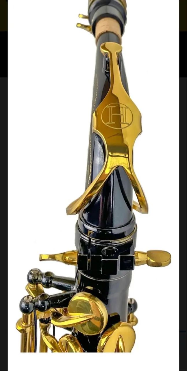 Saxofone Alto Halk Preto Curvo - Foto 3