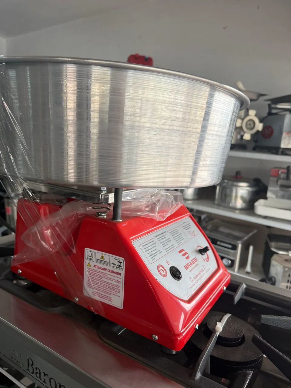 Máquina algodão doce nova 