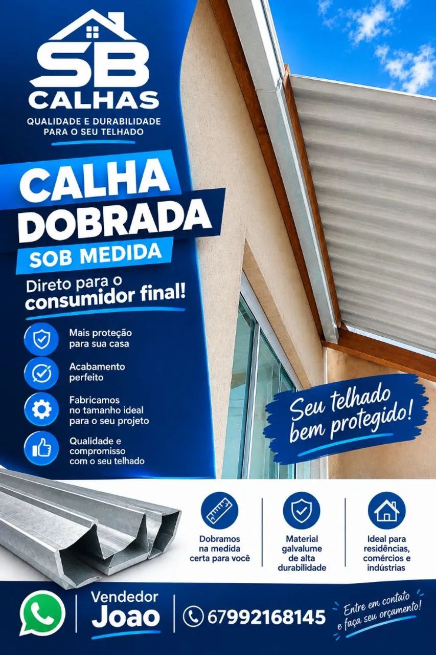 Calha sob medida 