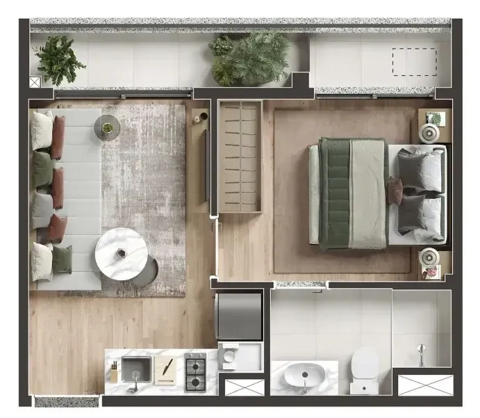 PLANTA 29m²