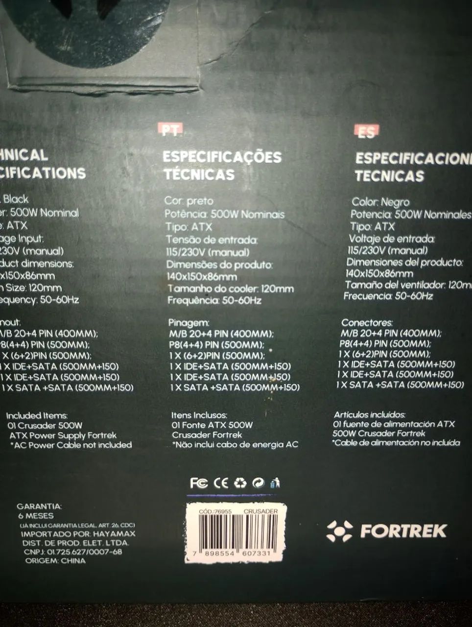 Fonte 500w crusader fortrek  - Foto 3