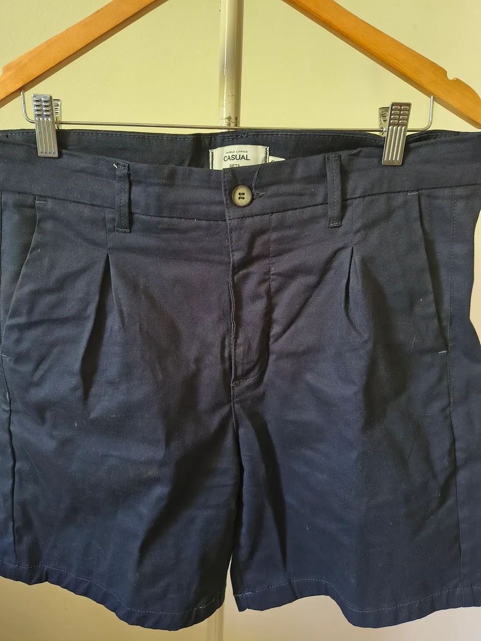 Bermuda Masculina Sarja Azul Marinho  - Foto 5
