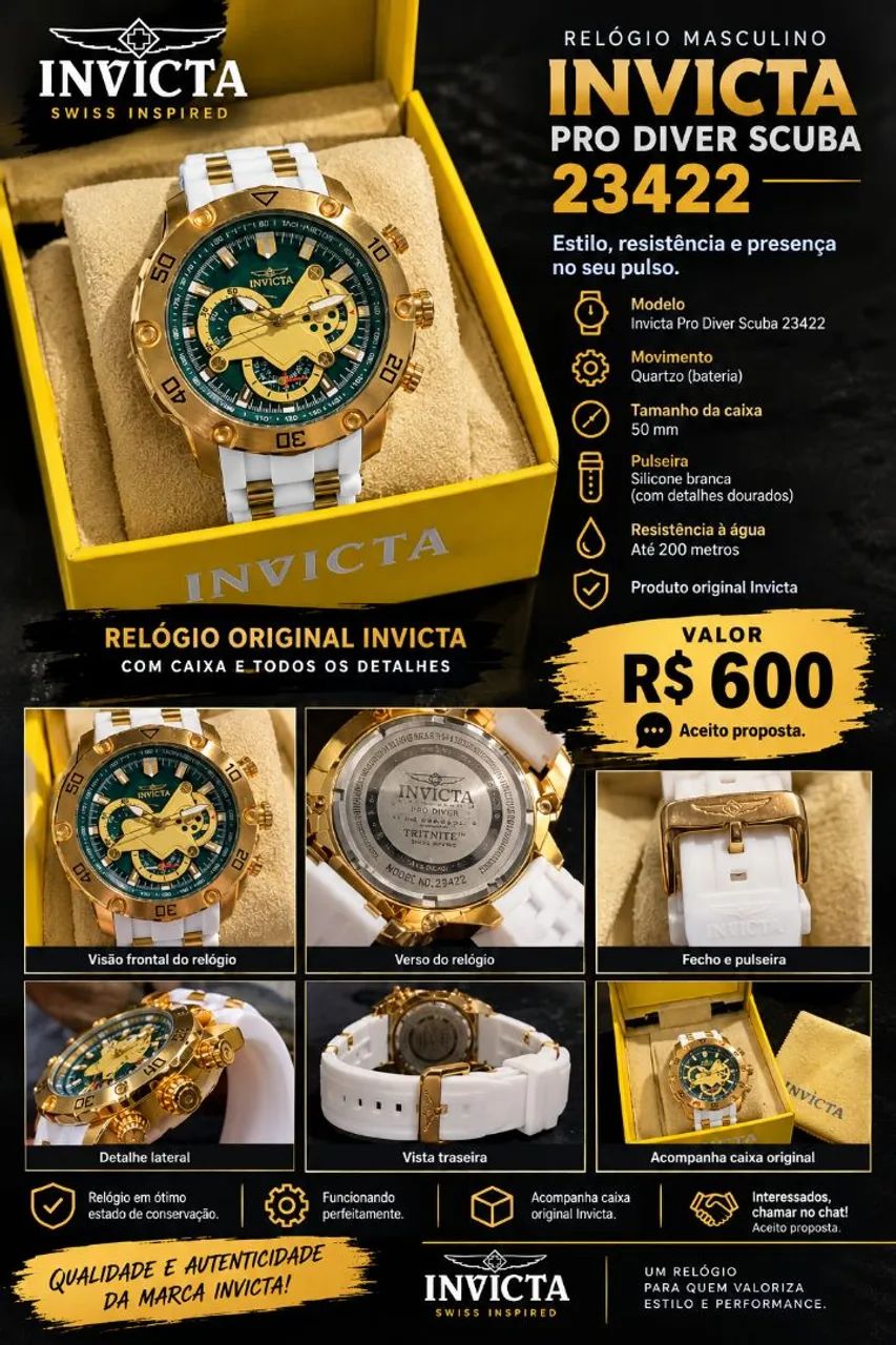 Relógio invicta 