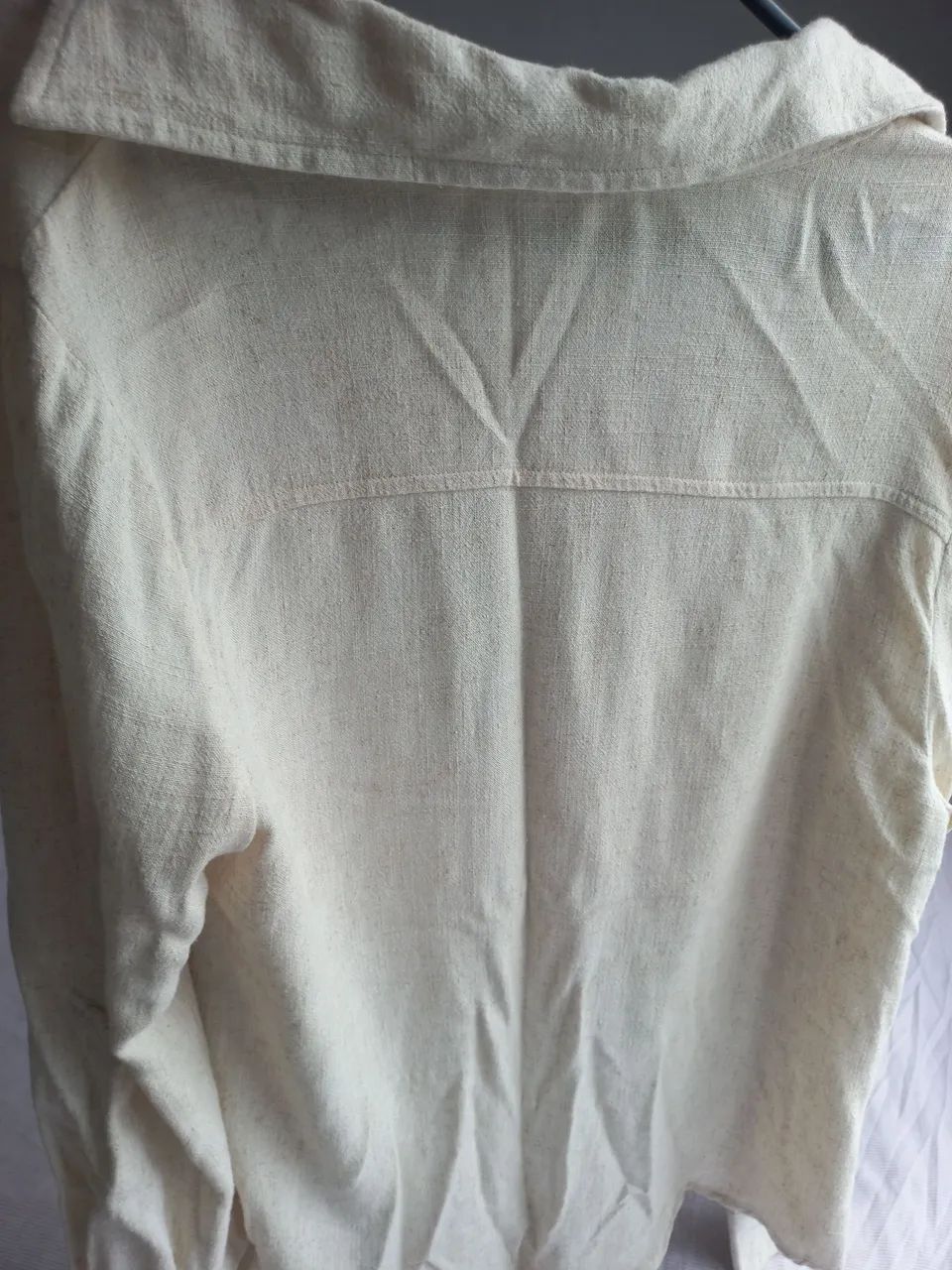 Camisa linho off  - Foto 3