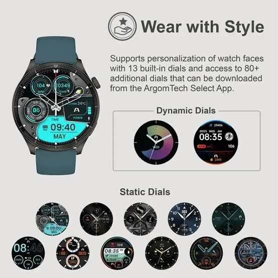 SMART WATCH ARG-WT-6061BK C61 NEGRO - Foto 4