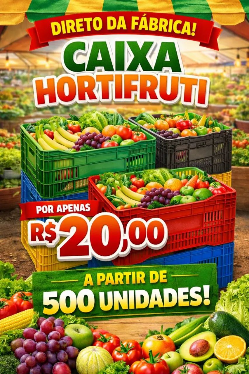 Caixa Hortifruti (Contetores) - Foto 2