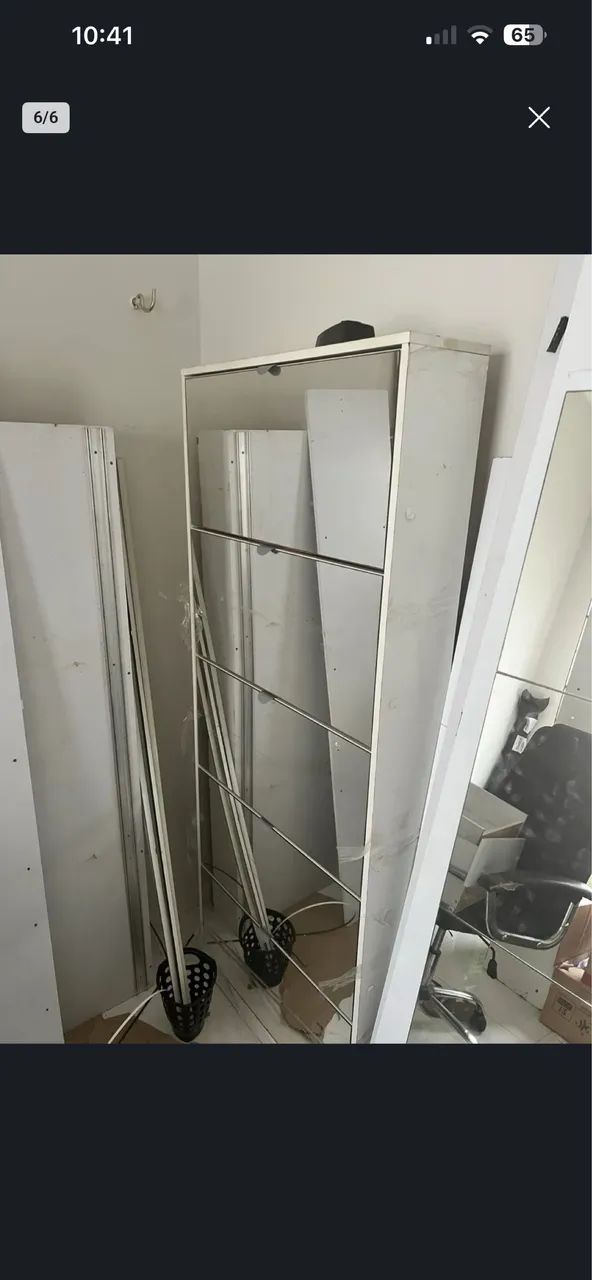 Sapateira espelhada  5 gavetas - Foto 2