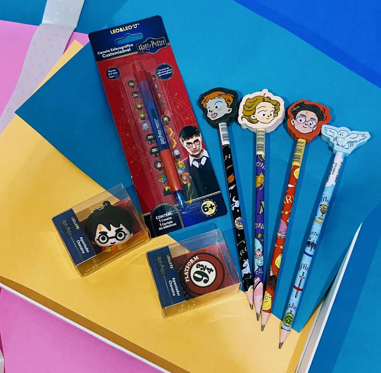 Kit papelaria temática Harry Potter 