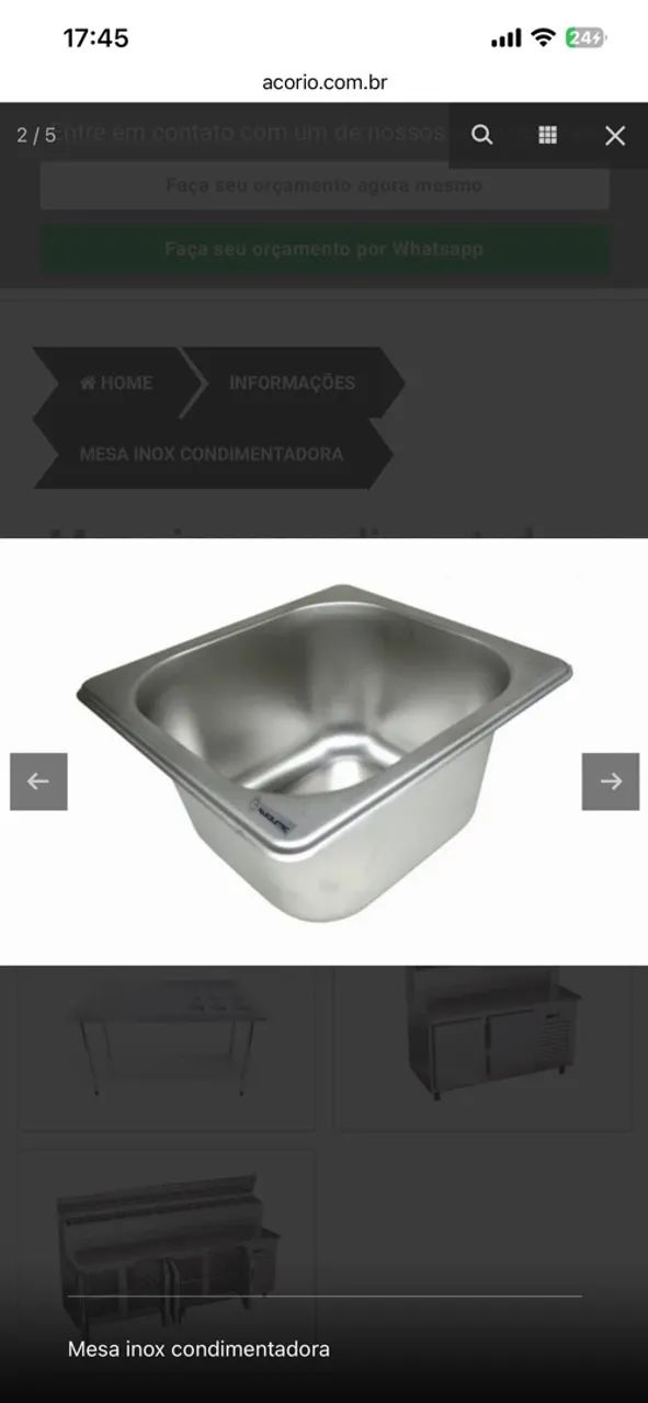 Mesa Condimentadora  para manipulação de alimentos  - Foto 3