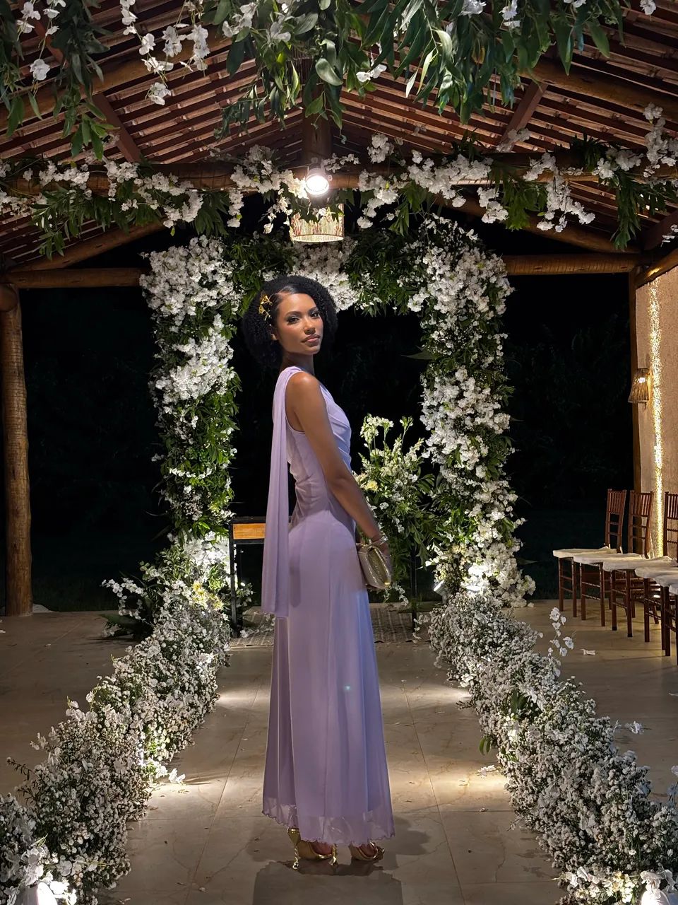 Firerie Vestido Longo Elegante e Romântico  - Foto 3
