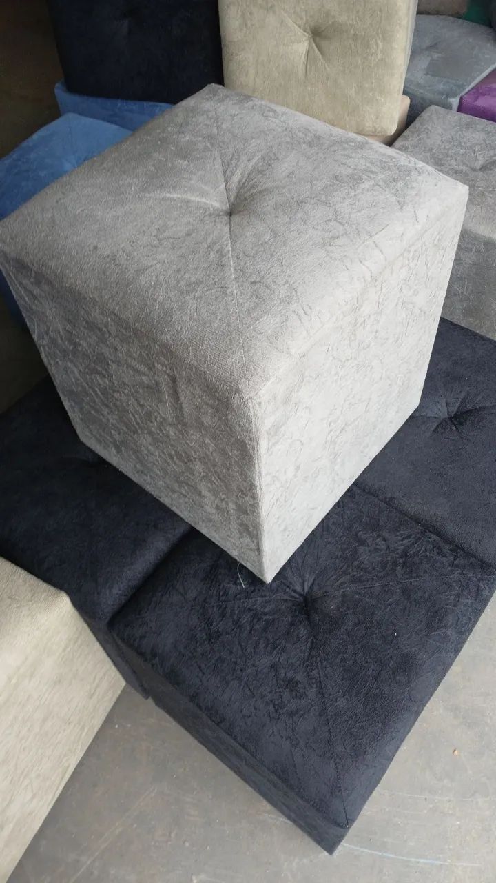 Puff Modular  sued amassado - PREÇO DE FÁBRICA - Foto 3