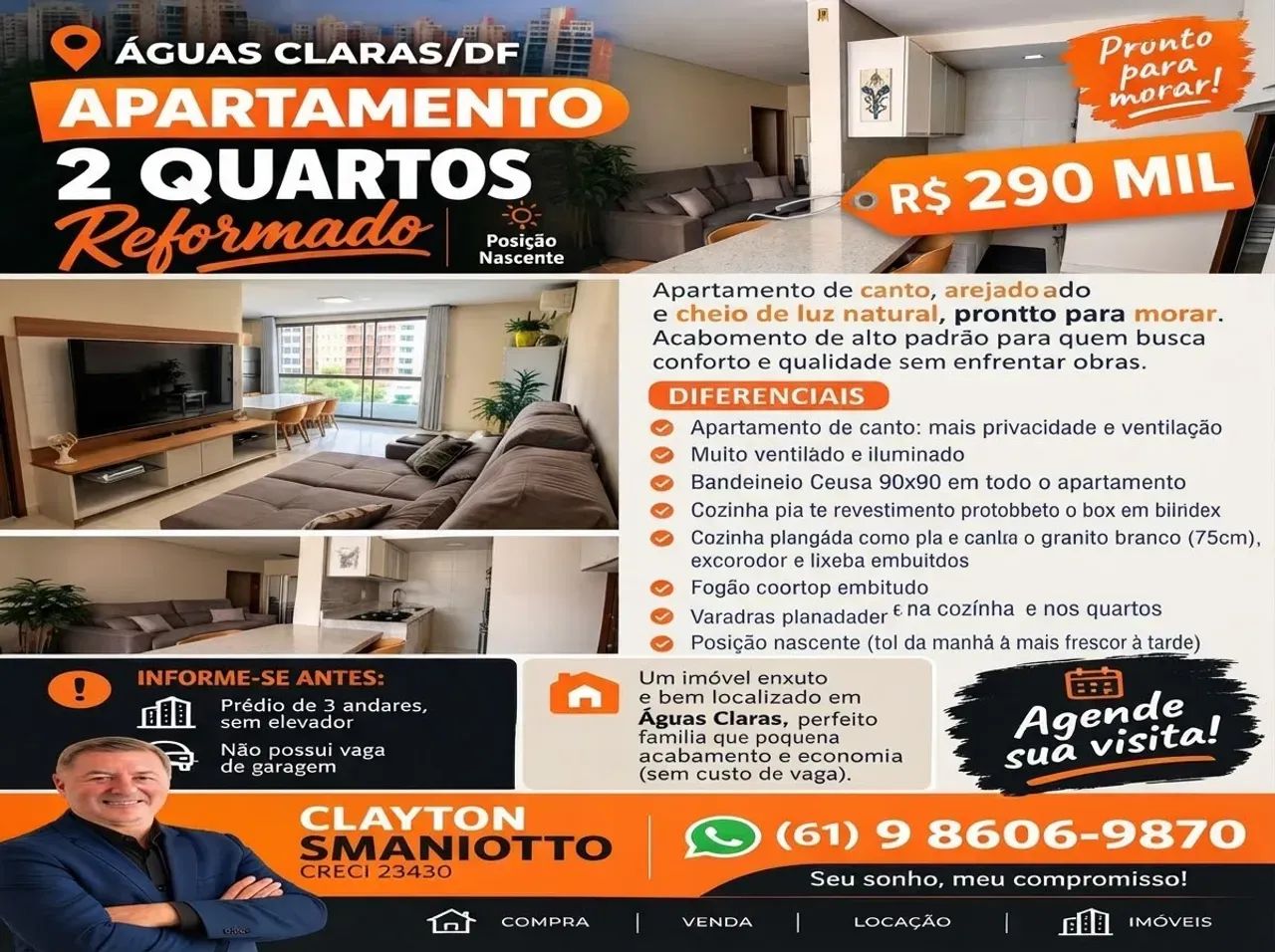APARTAMENTO AV CASTANHEIRAS - ÁGUAS CLARAS