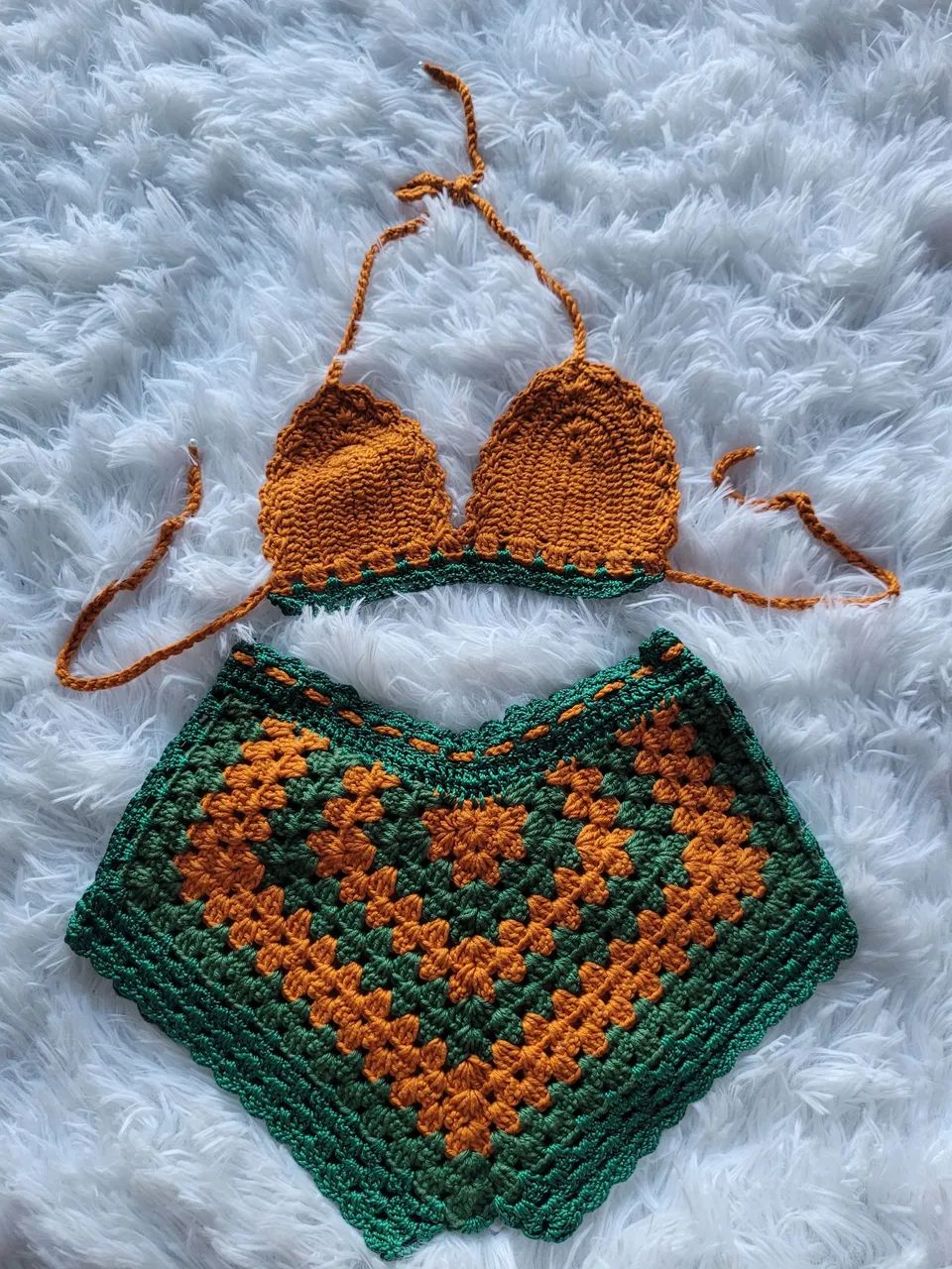 conjunto de croche novo serve até 6 anos  - Foto 2