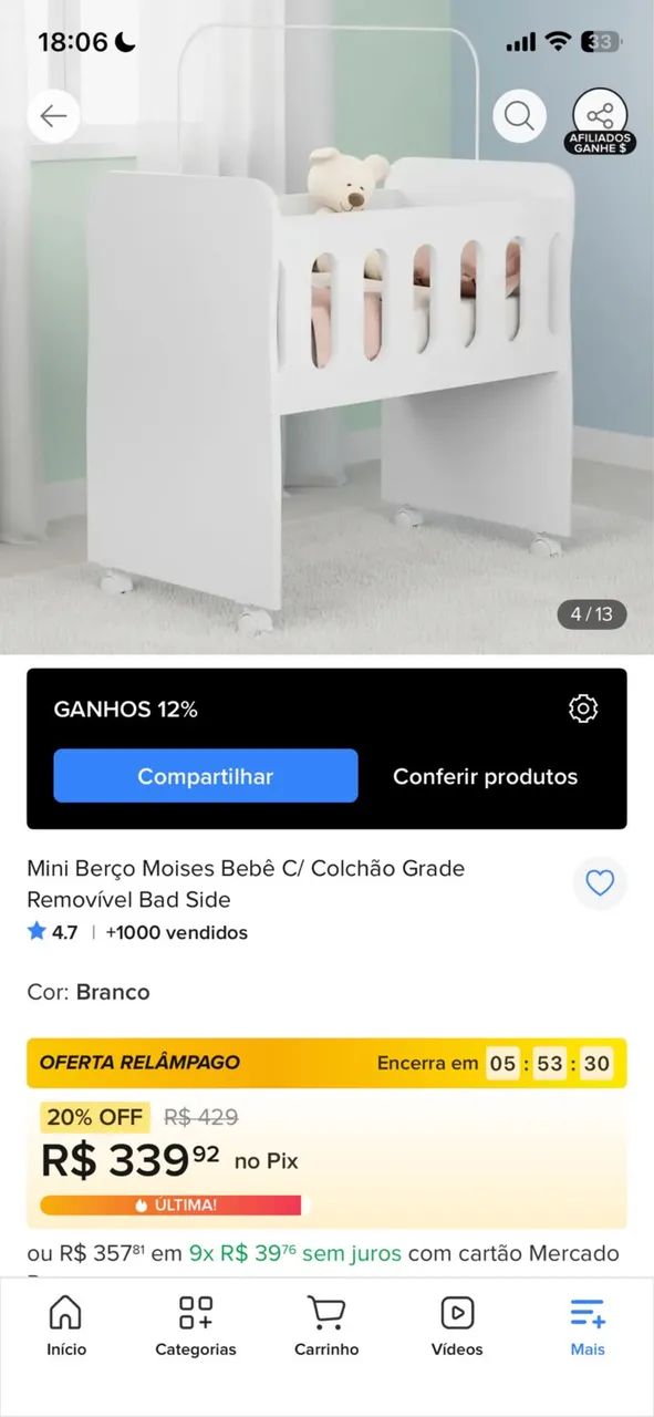 Berço infantil  - Foto 4