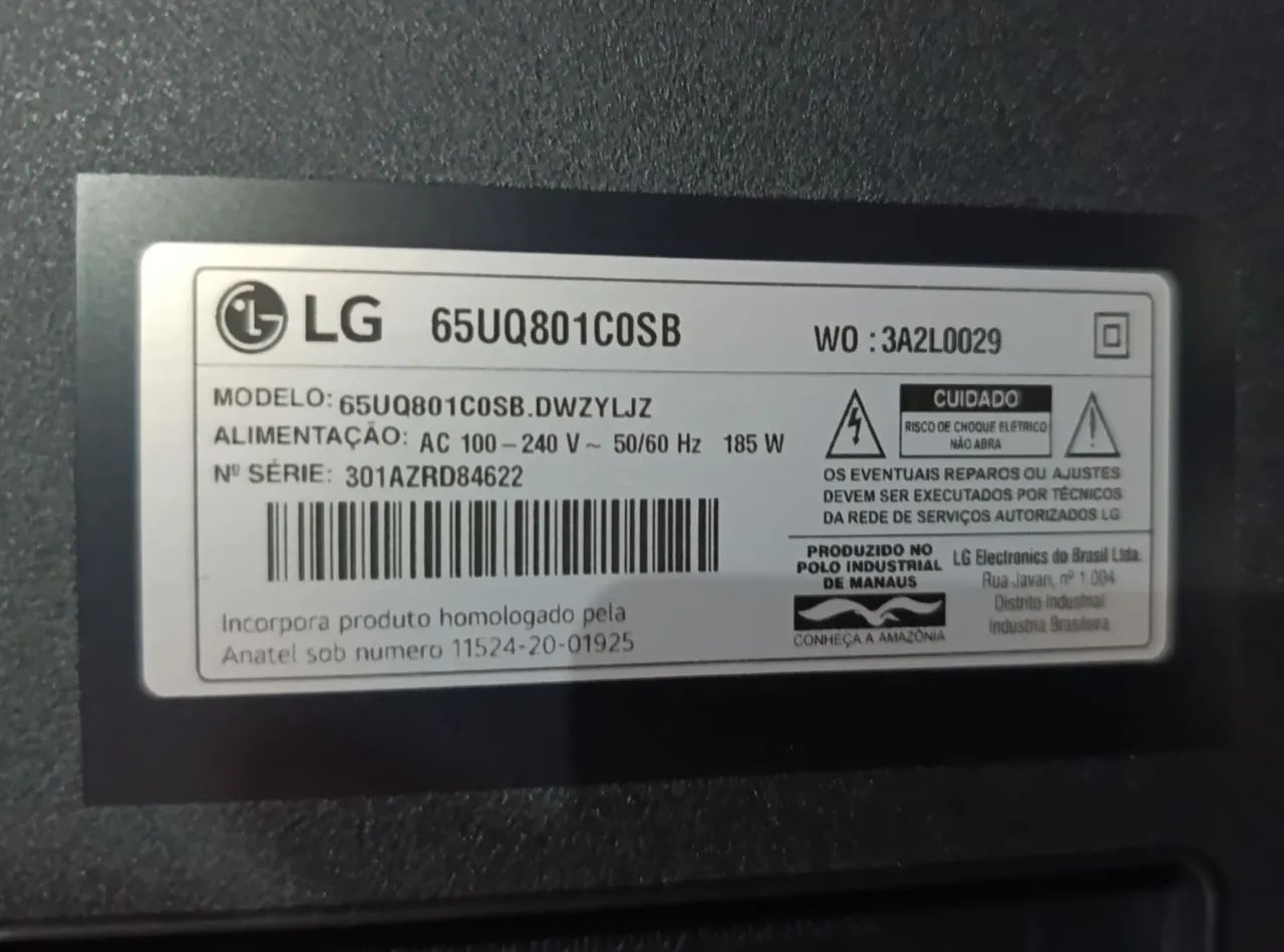 Tv Samsung 65" com avaria na tela. - Foto 5