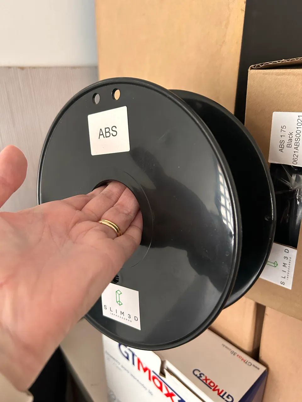 Filamento ABS slim 3d novo + brinde um começado  - Foto 3