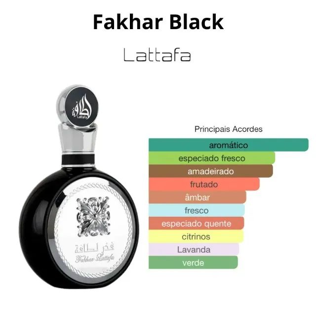 Perfume Lattafa Fakhar Black Eau de Parfum 100ml - Foto 4