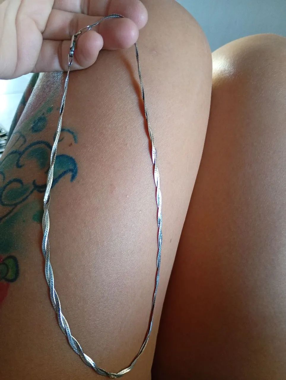 Corrente de prata feminina 