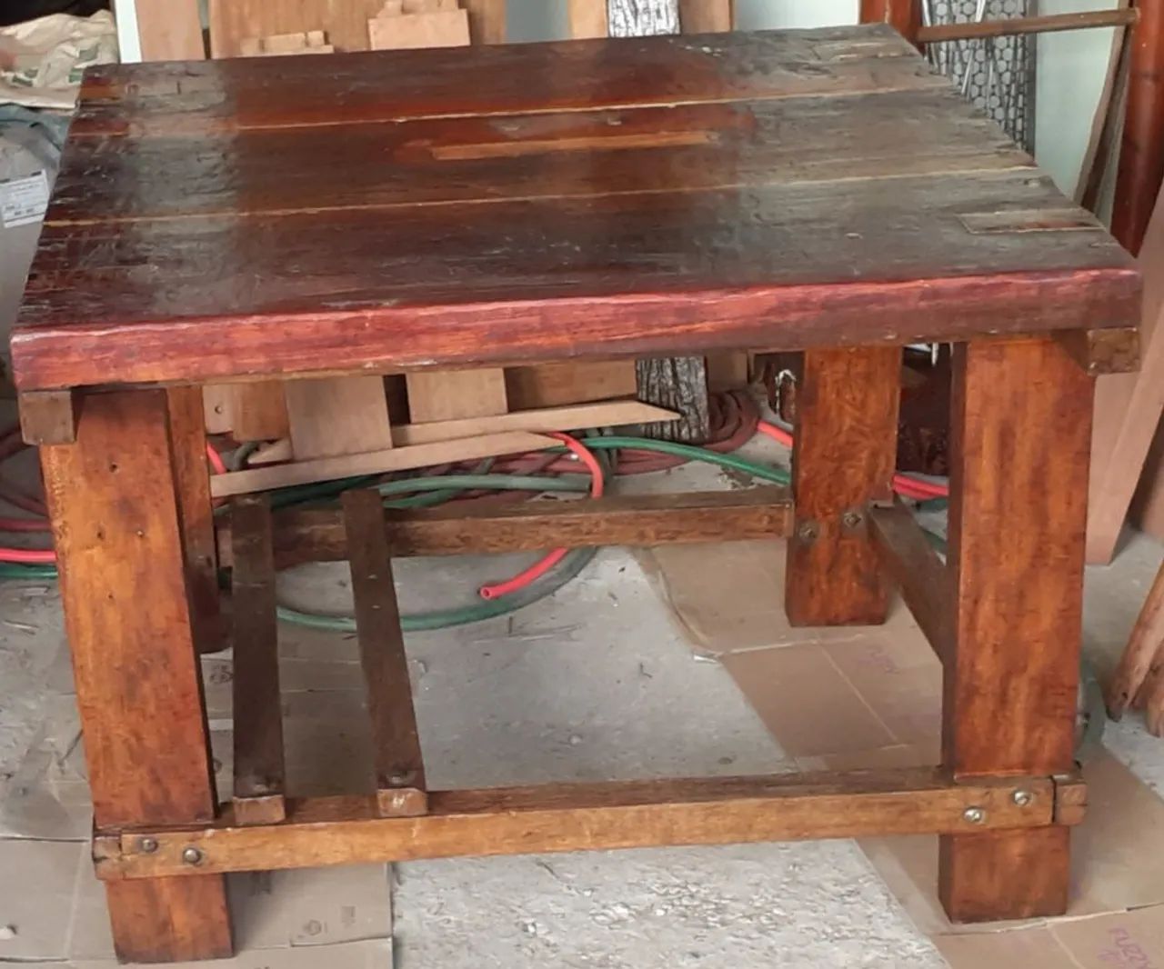 Mesa rústica de peróba - Entrego em Jundiaí