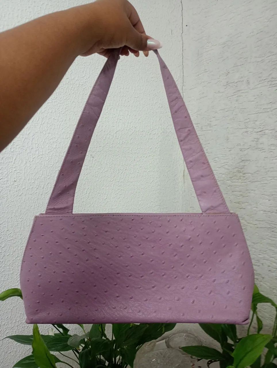 Bolsa lilás texturizada Mugler 