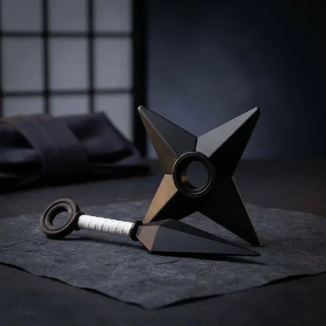 Kit Fidget Spinner Kunai e Shuriken Ninja