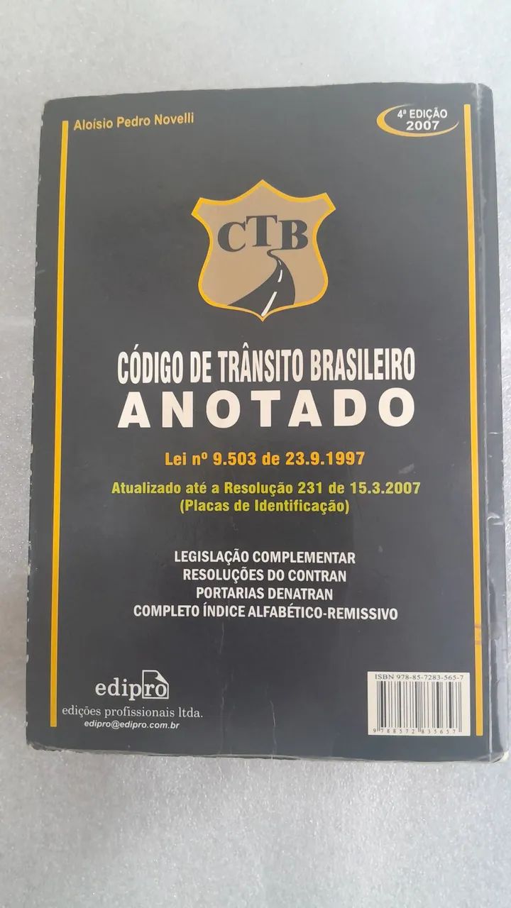 "CÓDIGO DE TRÂNSITO BRASILEIRO ANOTADO" - Foto 3