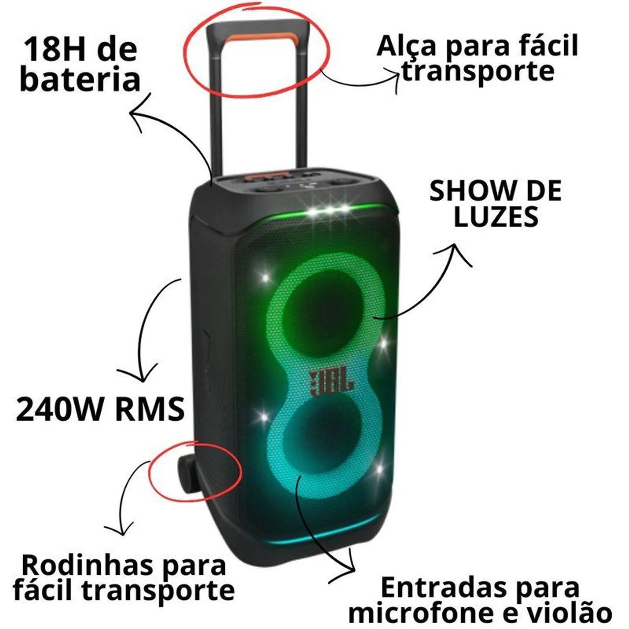 JBL PartyBox 320 Lacrado - Foto 2