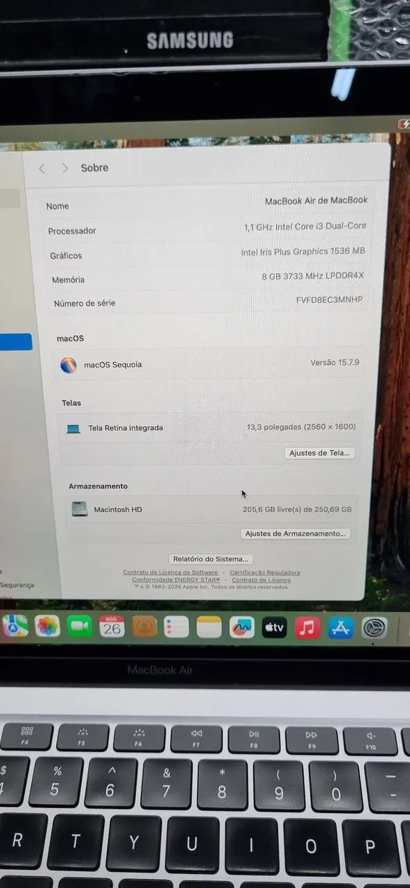 Macbook Air A2179 I3 8GB  - Foto 5