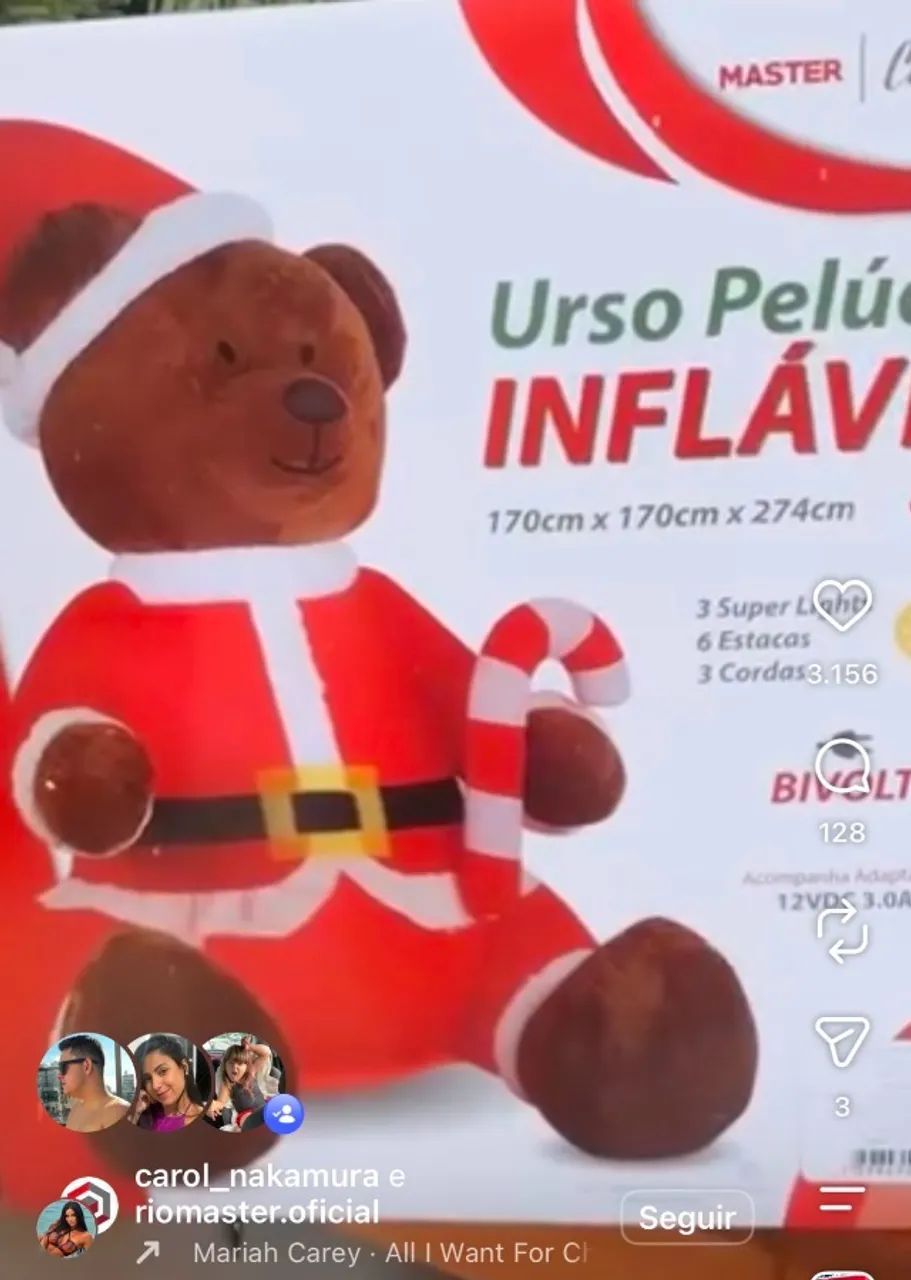 Urso Inflável de Natal - Foto 2