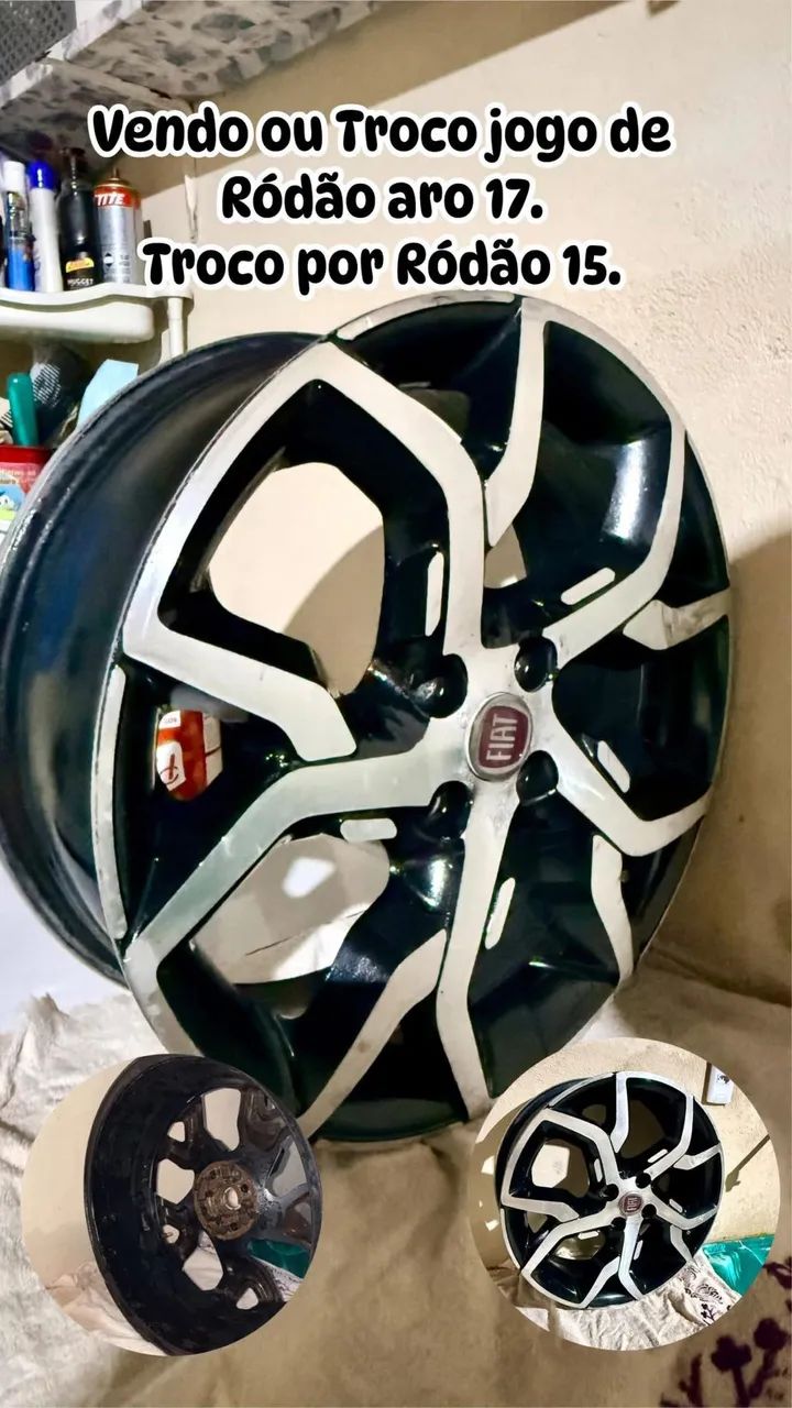 Vendo ou Troco jogo de Ródão aro 17 - Foto 2