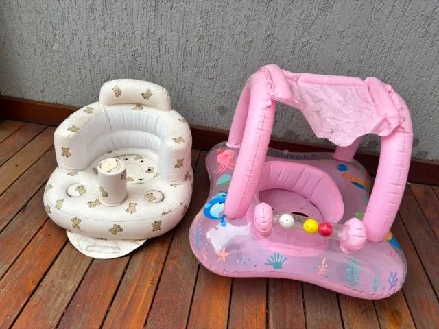 Poltrona cadeirinha inflável infantil - Foto 4