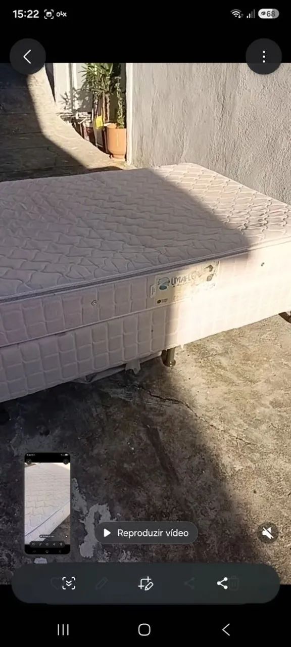 Cama box com colchão UmaFlex