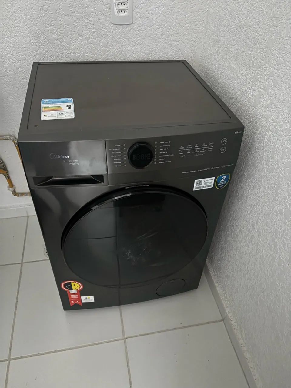 Máquina Lava e Seca Midea 11 Kg Titanium - Foto 2