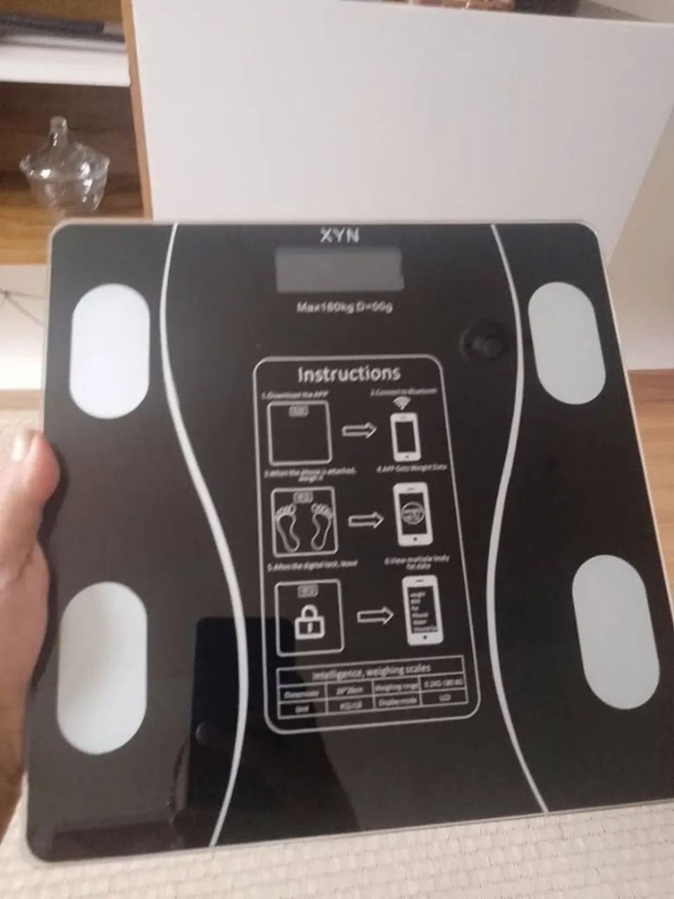 Balança Digital Inteligente com Bioimpedância e Bluetooth (Nova)