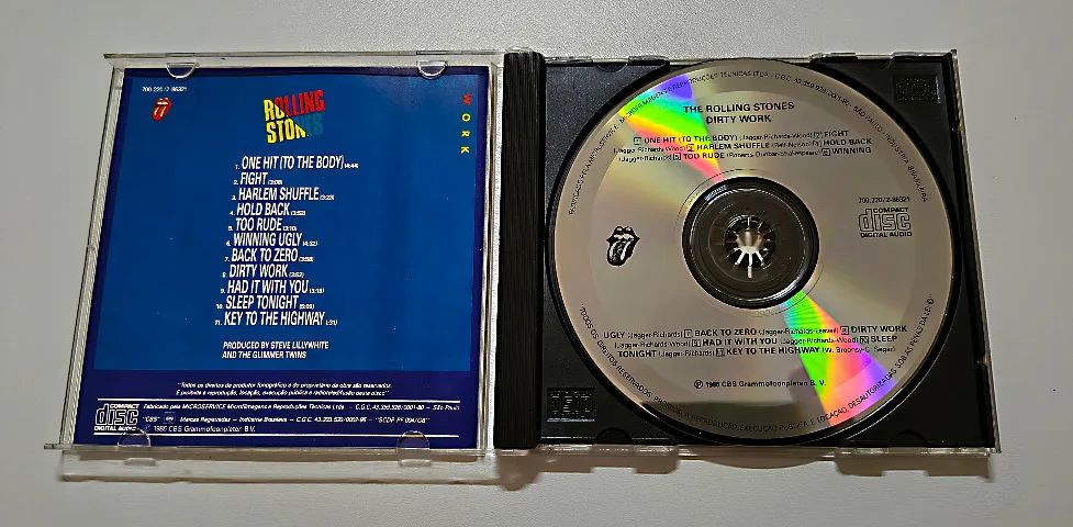 CD The Rolling Stones - Dirty Work - CBS - Ind. Brasileira - Foto 3