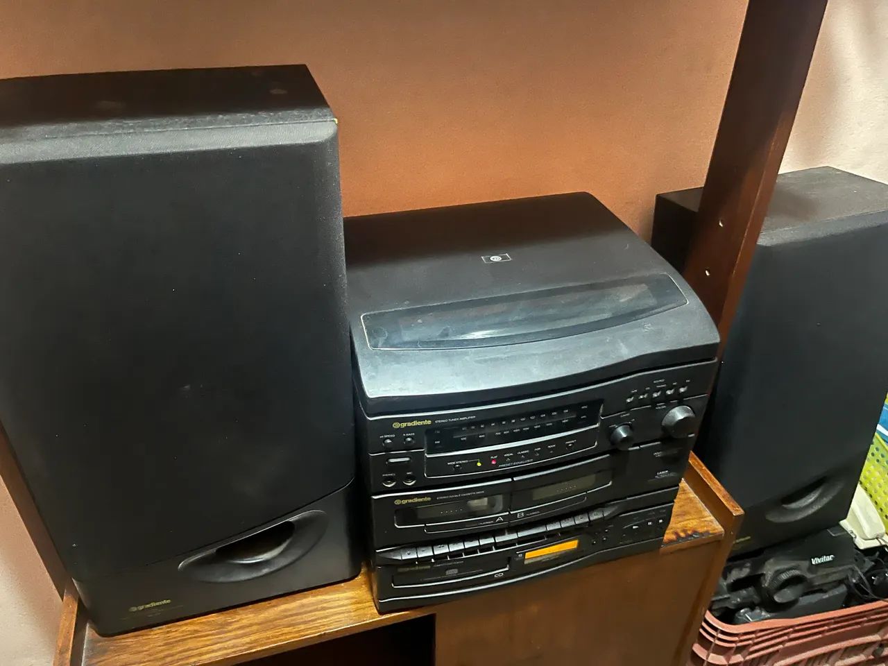 som modular vintage da marca Gradiente c/ defeito  - Foto 3