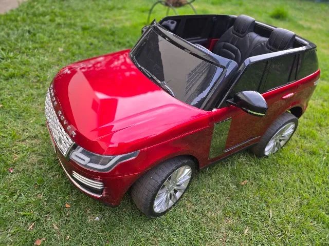 Carrinho Eletrico Infantil Range Rover Com 2 Assentos 24v Vermelho