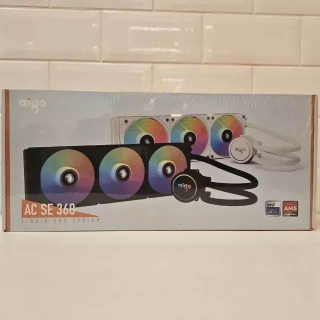Water Cooler Aigo AC SE 360, Rainbow, 360mm, Preto - Novo