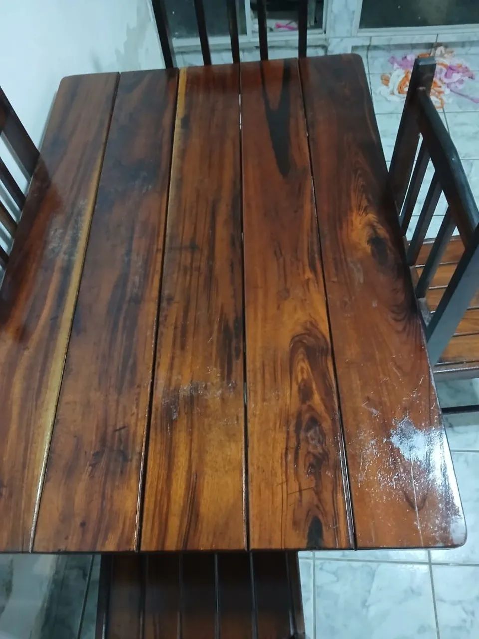 Mesa madeira pura 120 m  - Foto 3