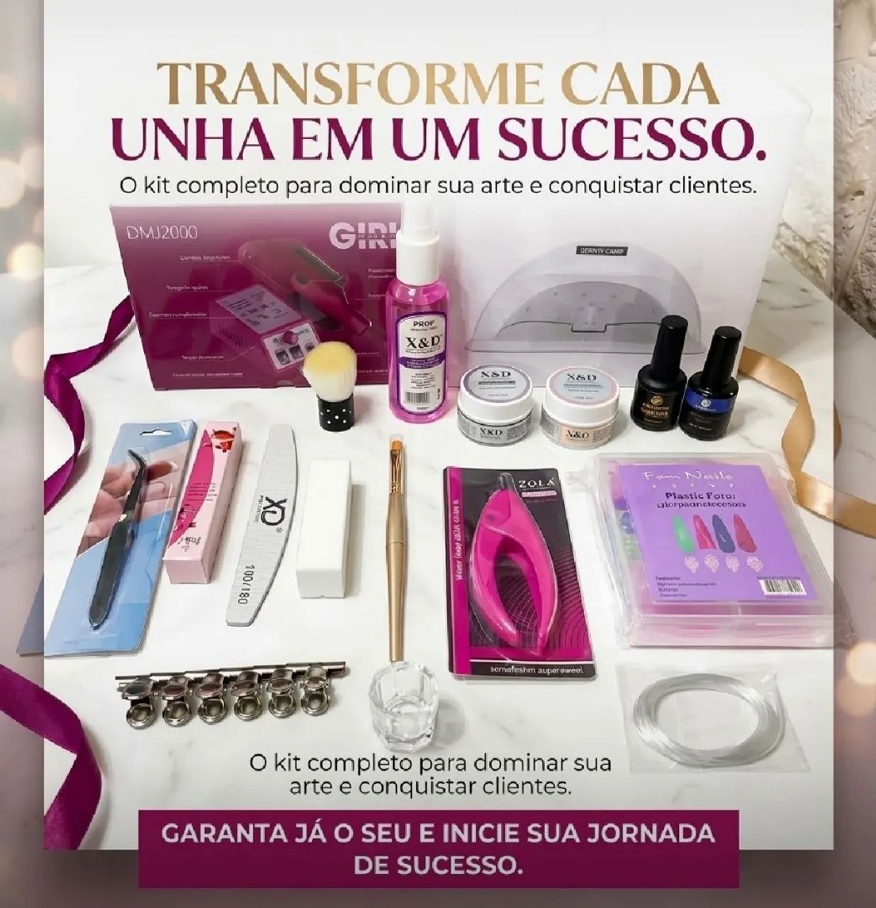Kit unha de gel 