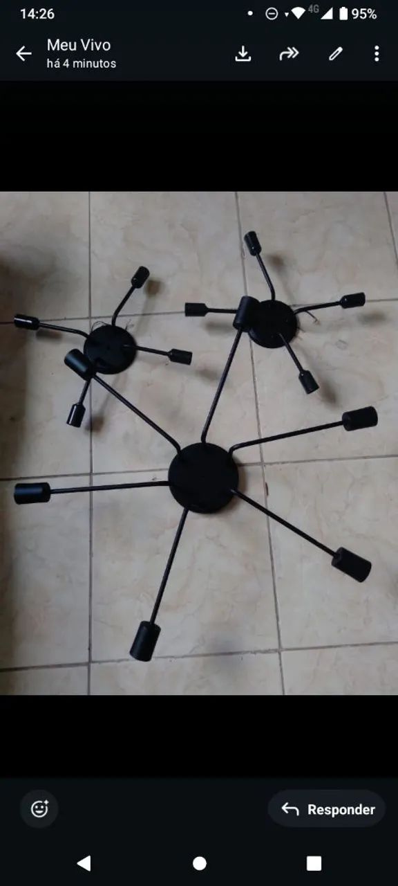 3 Luminárias moderna  - Foto 3