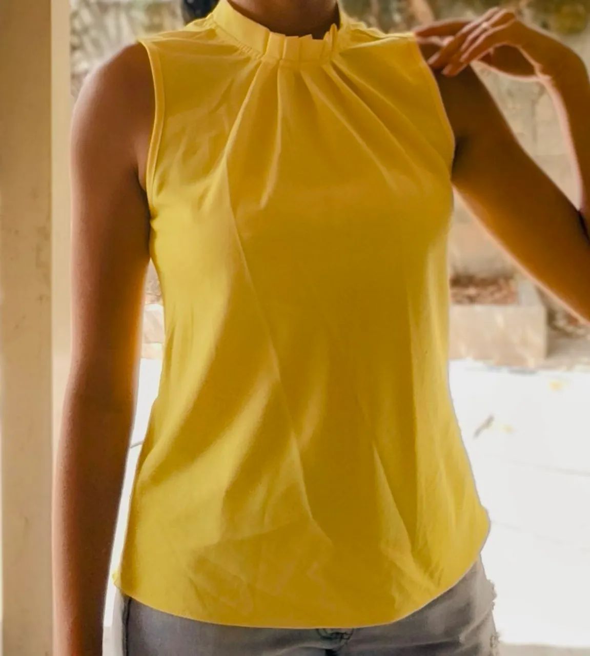 Blusa feminina amarela