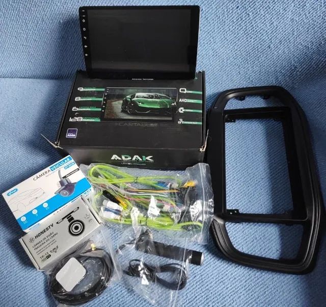 Multimidia TOP Fiat Strada cameras diant/traseira Octacore 128gb