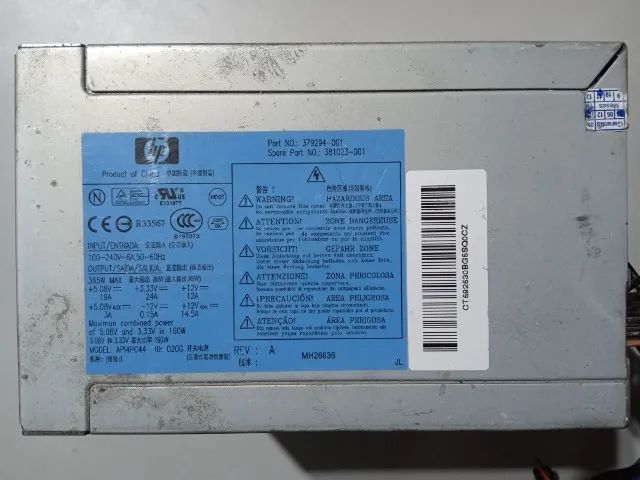 Fonte Servidor HP API4PC44 365W PFC Auto Usada - Foto 5