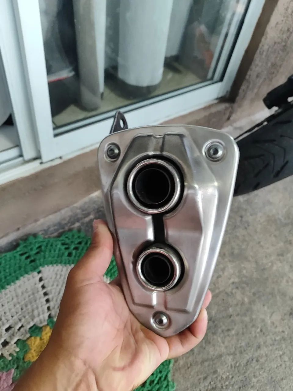 Ponteira de escape da Kawasaki z800 - Peças para motos - Jardim