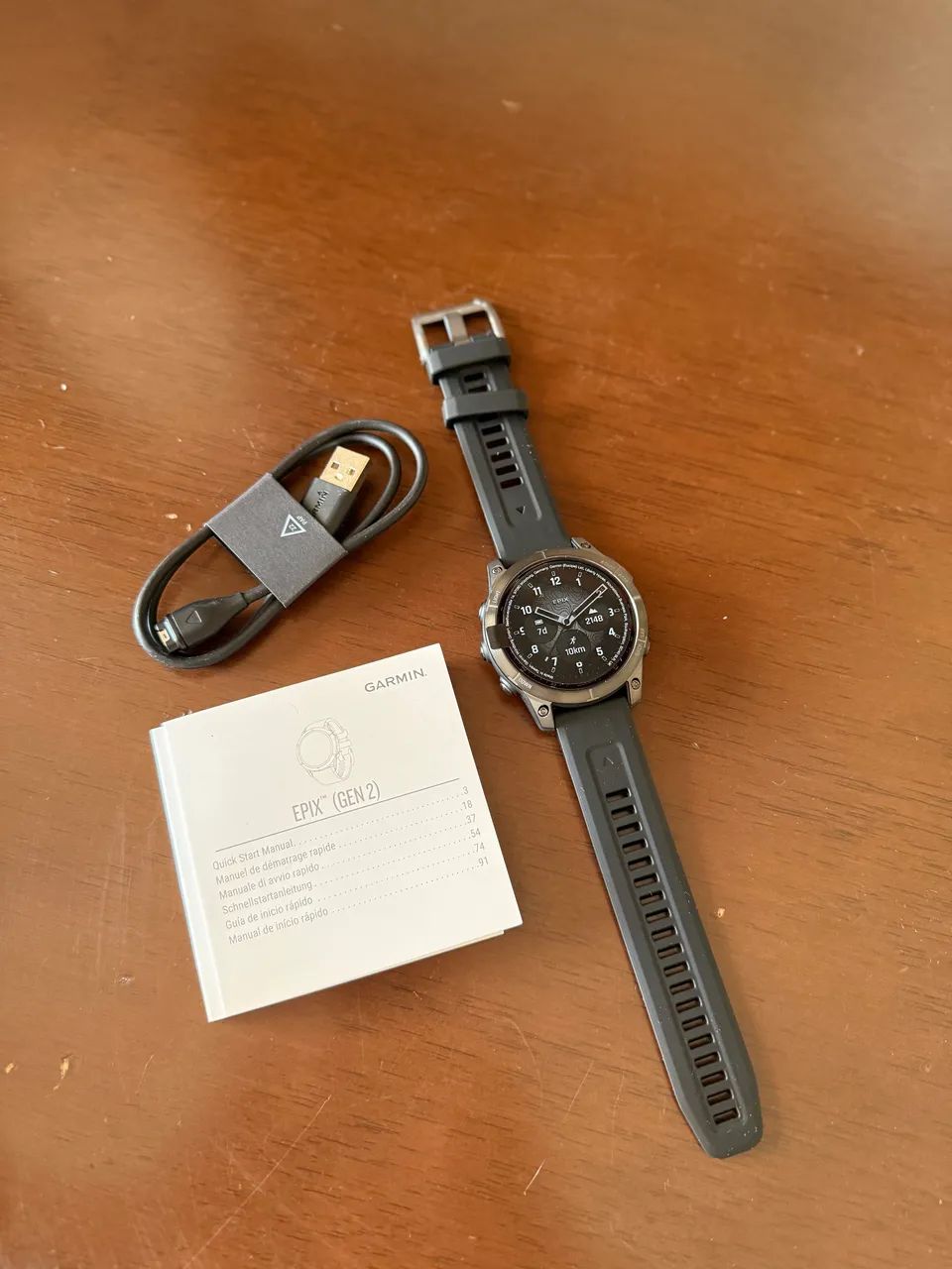 Relógio Garmin Epix Gen 2 Safira Titânio 47mm